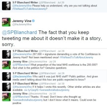 A short conversation between myself and Jeremy Vine, the day before he tweeted a link to my article on #WeNeedToTalkAboutJeremy